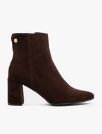 Kastanienbraune Stiletto-Stiefel