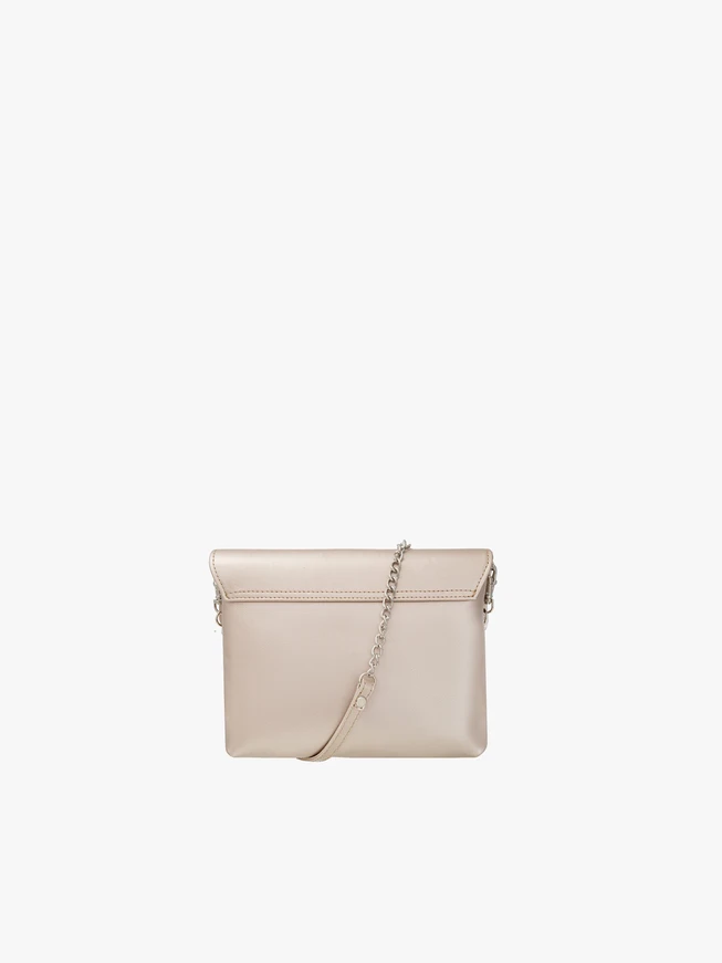 Clutch-Tasche aus Platinleder