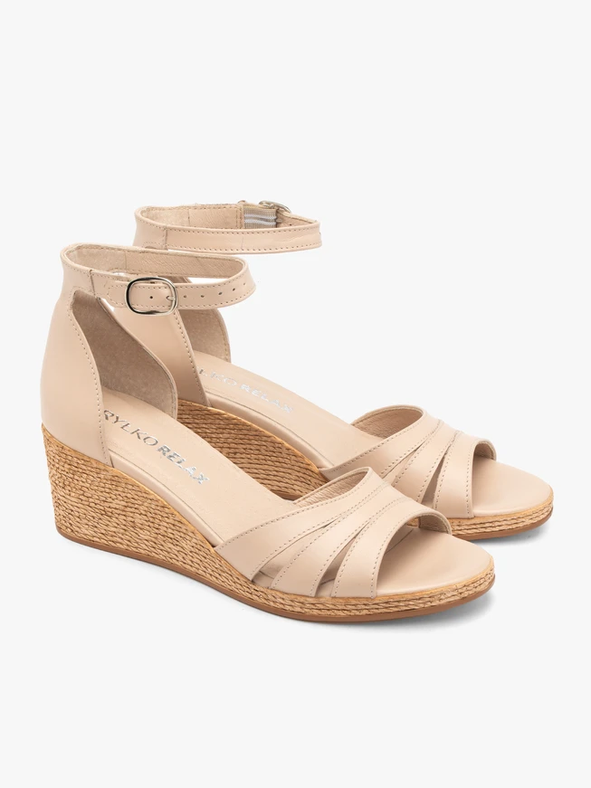 Beige Damen-Sandalen