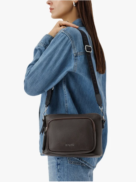 Braune kleine Handtasche Posttasche