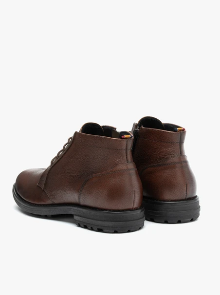 Braune Vollnarbenlederstiefel