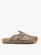 Leopard-print mules