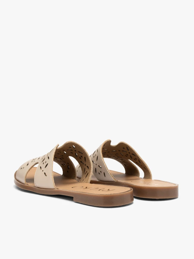 Beige cutout slides