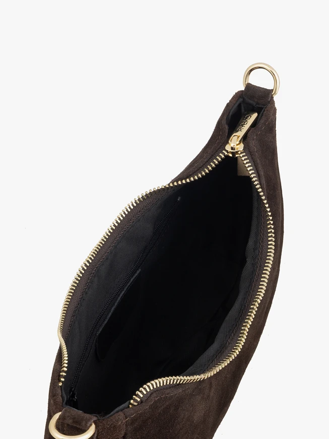 Braune Boho-Handtasche mit Quasten