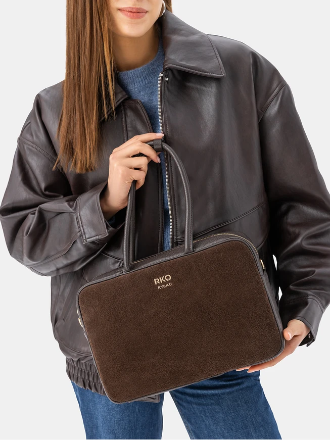 Braune Bowlingtasche