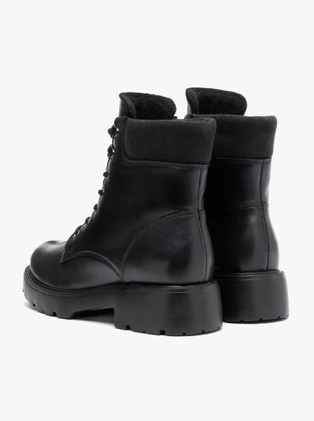 Black Women's Boots 4 cm RKO, Fleece Lined