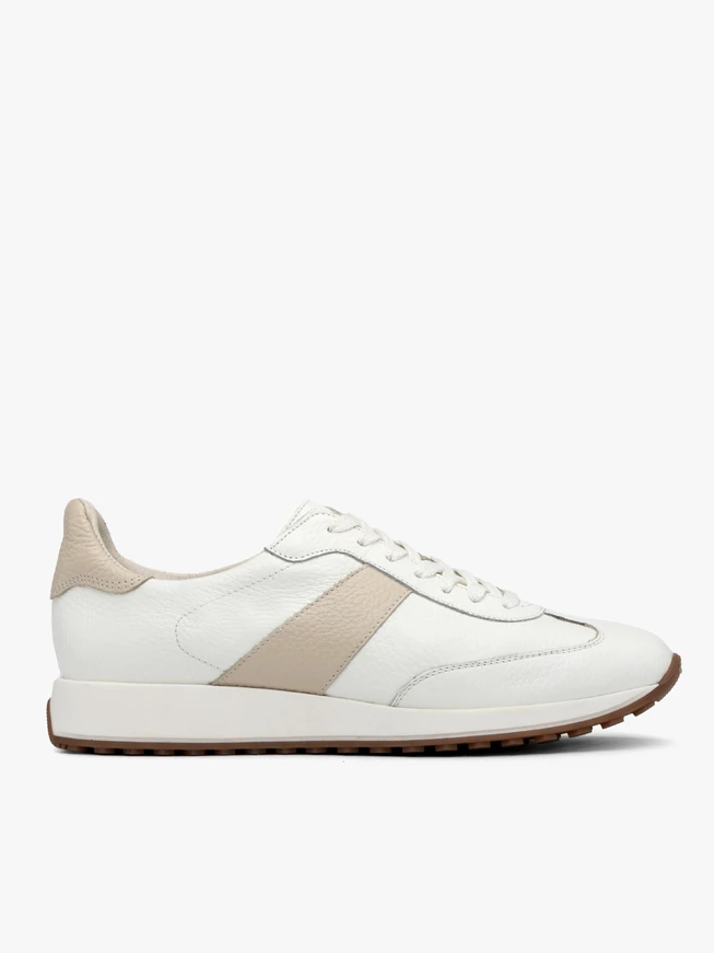 Weiß-beige Damen Sport Halbschuhe