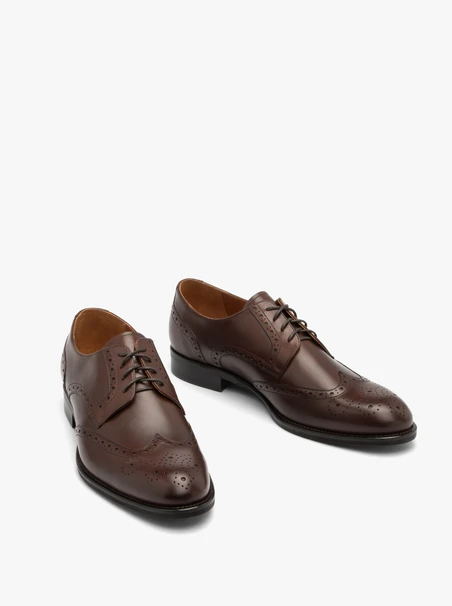 Braune Premium-Halbschuhe für Männer