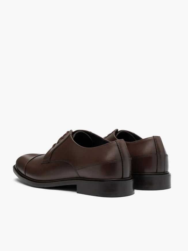 Dunkelbraune Herrenhalbschuhe