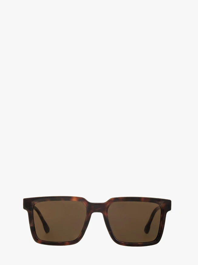 Herren-Sonnenbrille mit braunem Gestell