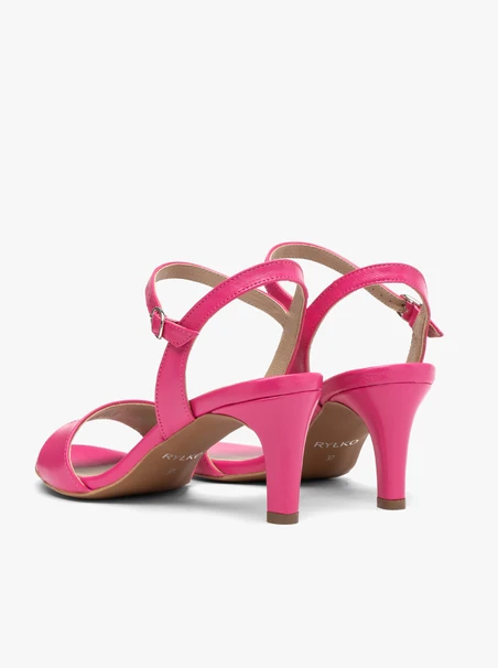 Fuchsia stiletto sandals