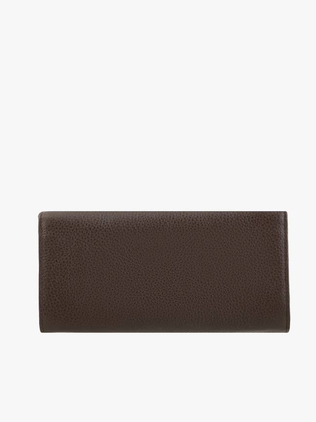Dark brown leather women’s wallet