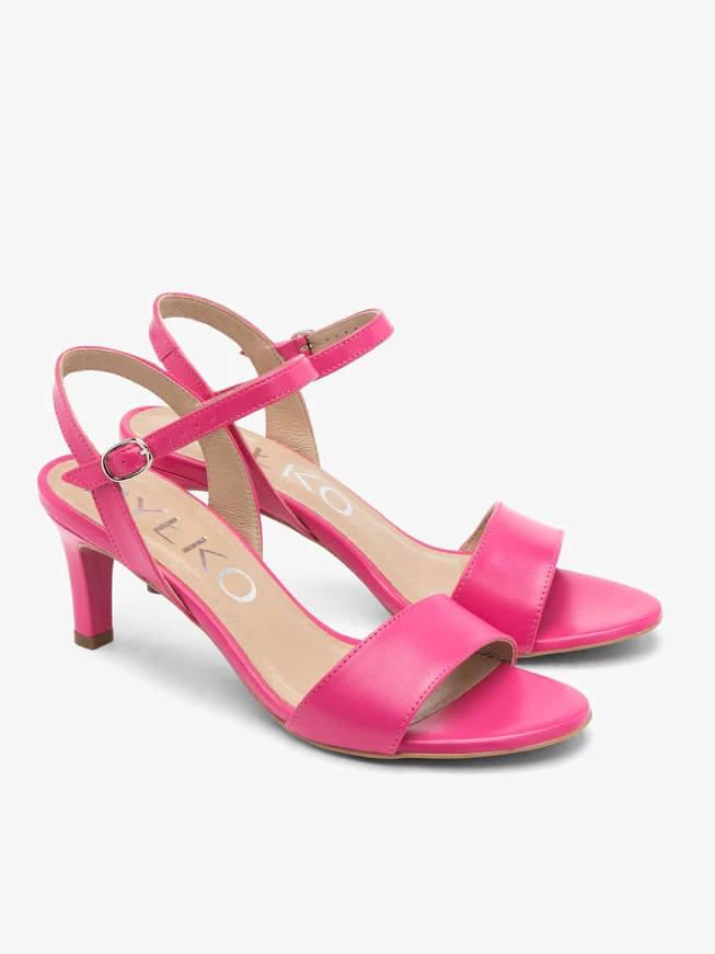 Fuchsia Damen Stiletto Sandalen