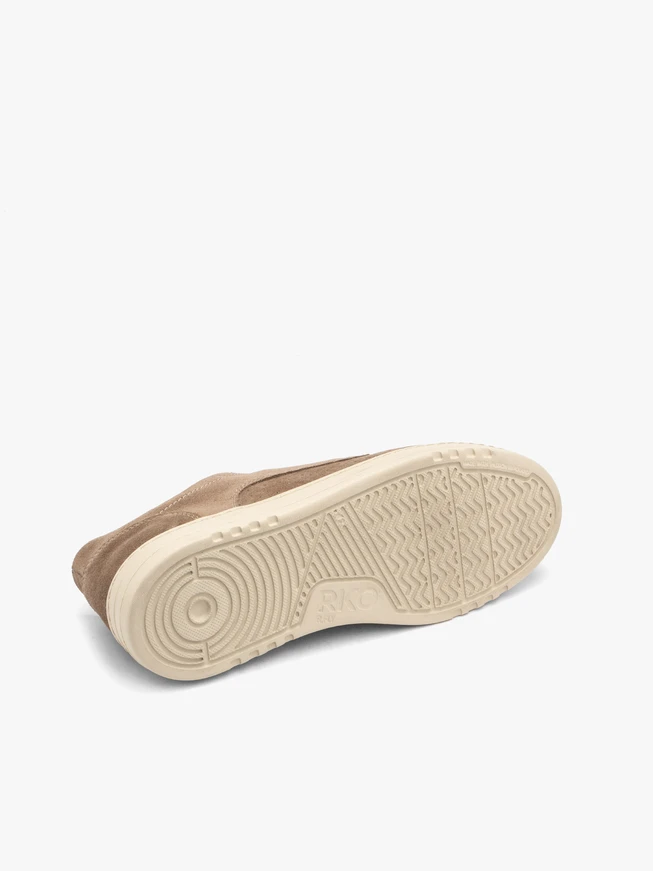 Grau-beige Herren Schnürhalbschuhe