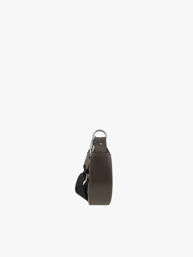 Posttasche aus dunkelbraunem Leder