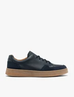 Men’s Navy Leather Suede Shoes