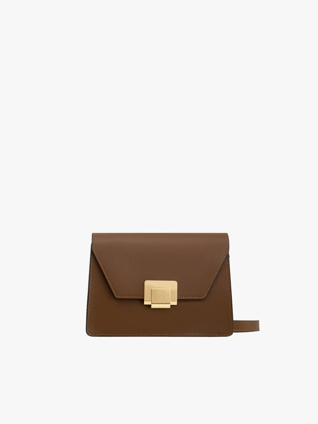 Hellbraune kleine Damenhandtasche elegant