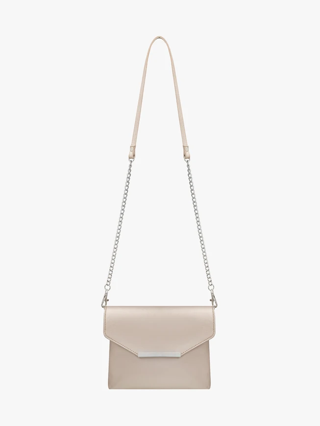 Clutch-Tasche aus Platinleder