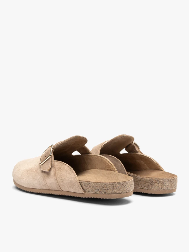 Piaskowe mule damskie