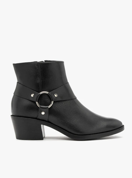 Schwarze Biker-Stiefel