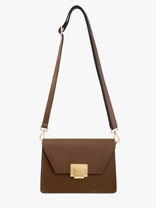 Hellbraune kleine Damenhandtasche elegant