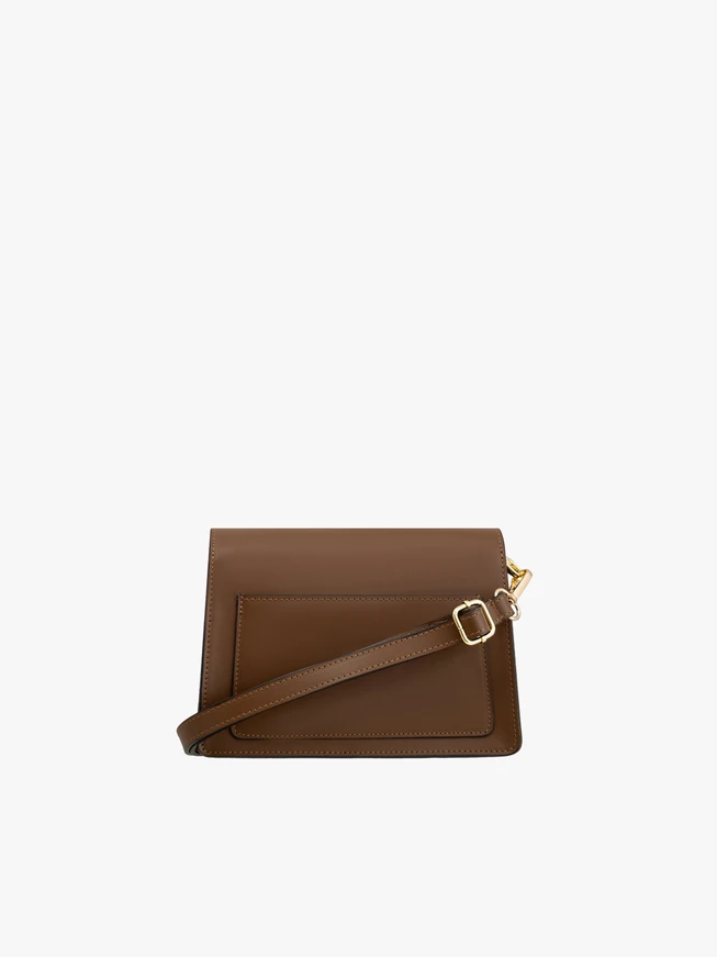 Hellbraune kleine Damenhandtasche elegant