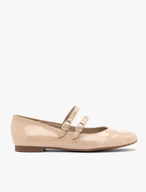 Lackierte Ballerinas mit zwei Riemen
