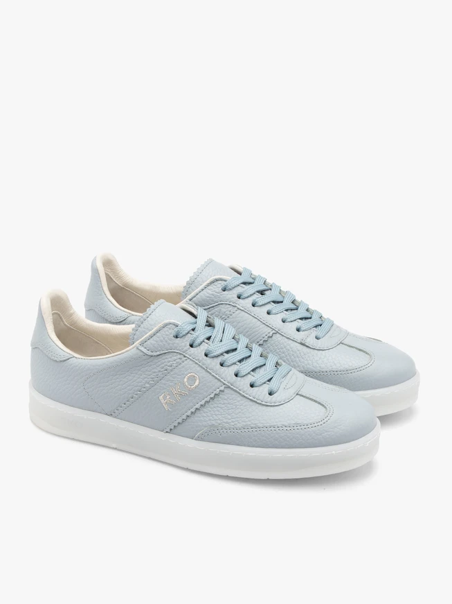 Light blue sporty flat shoes