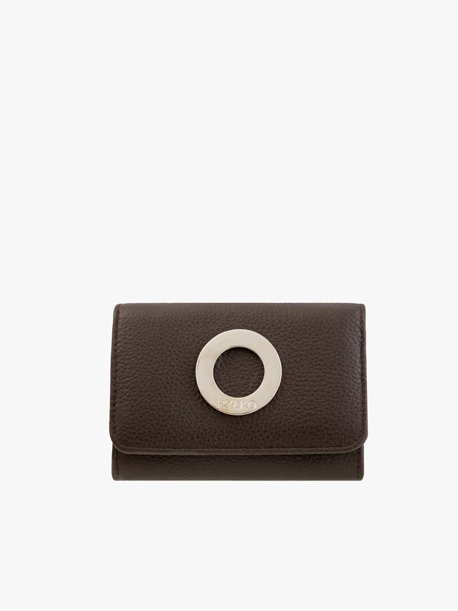 Dark brown leather women’s wallet