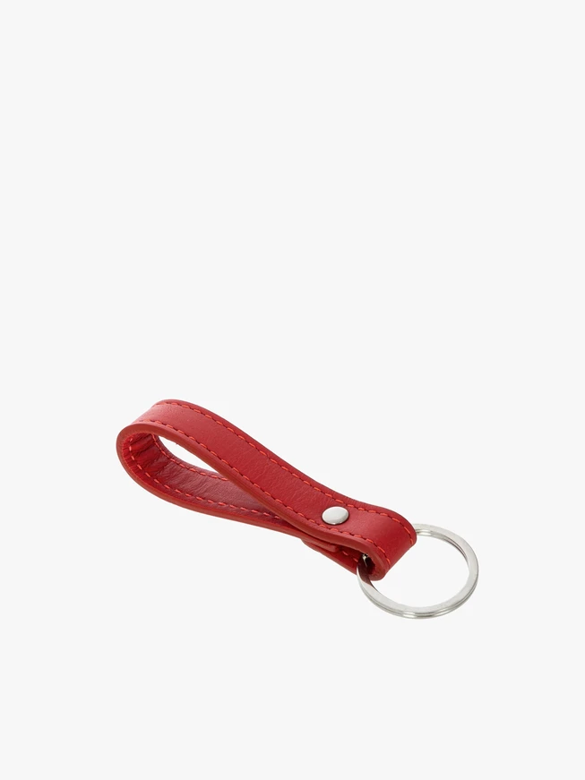 Schlüsselanhänger aus rotem Leder