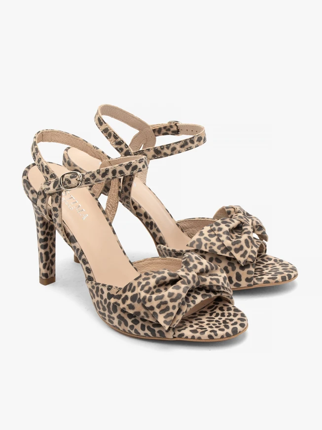 Panther-Sandalen mit abnehmbarer Schleife
