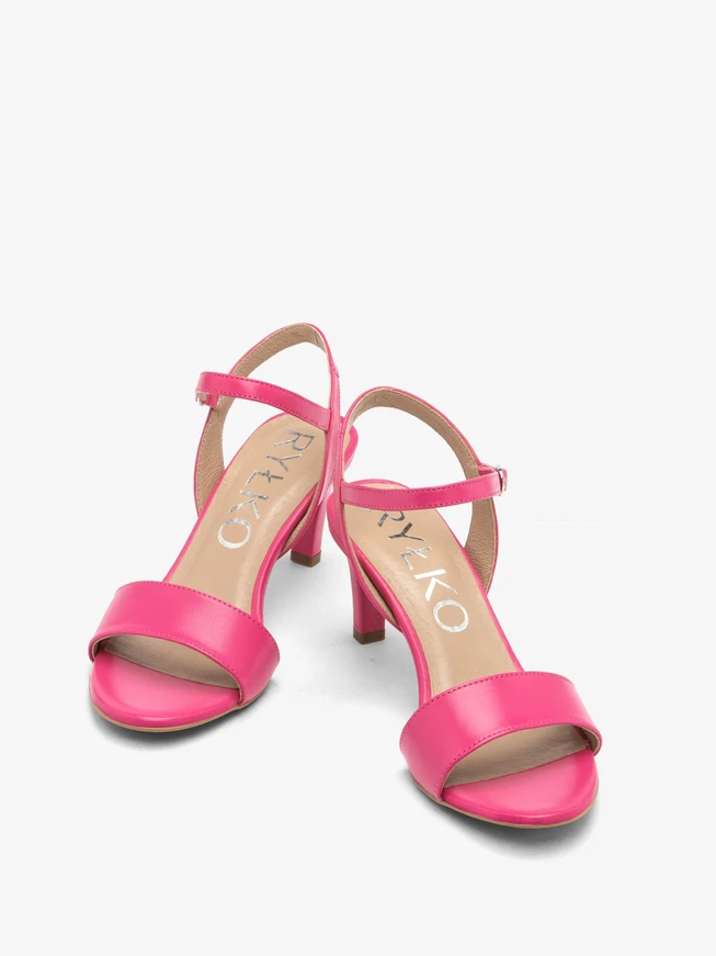 Fuchsia Damen Stiletto Sandalen