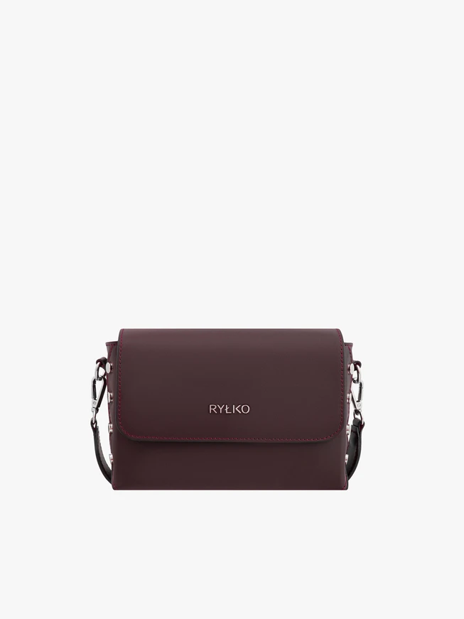 Maroon elegante Kette Handtasche