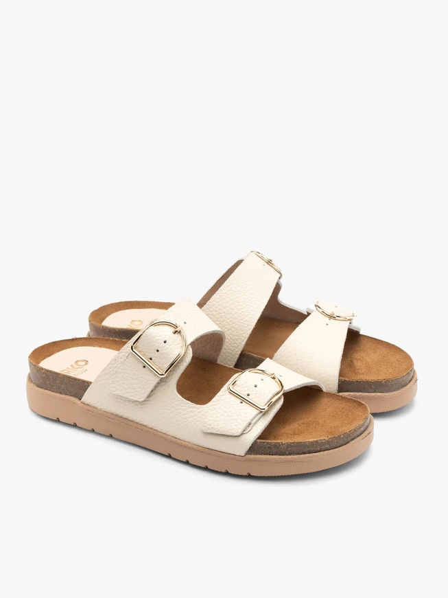 Cremefarbene Damen-Flip-Flops