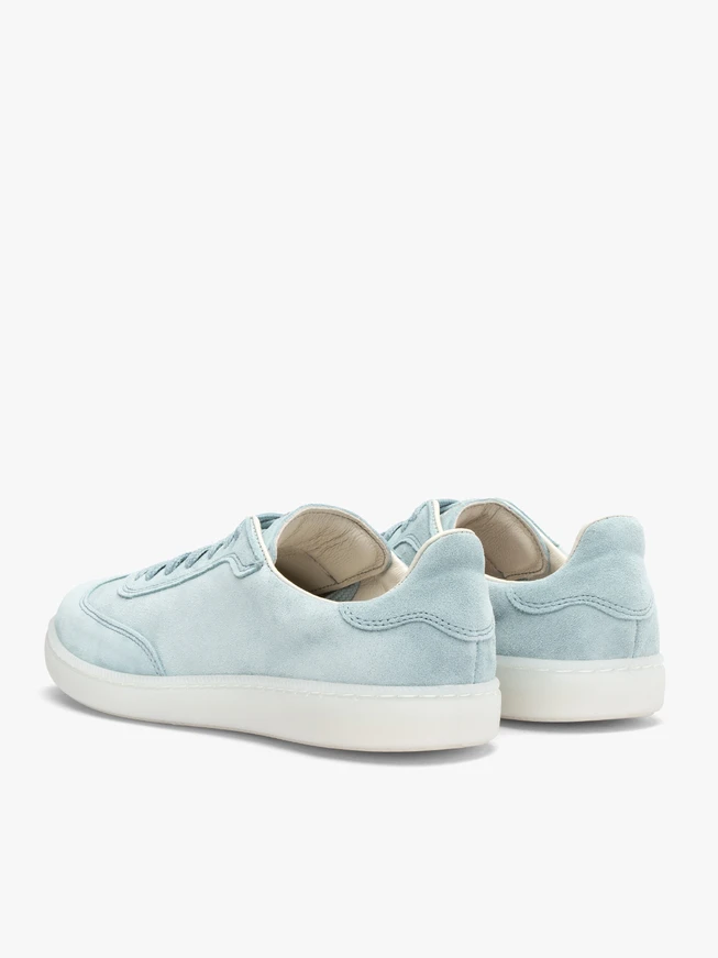 Light blue lace-up sporty shoes