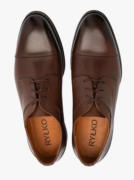 Braune Herren Schnürhalbschuhe