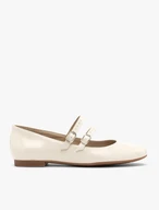 Lackierte Ballerinas mit zwei Riemen