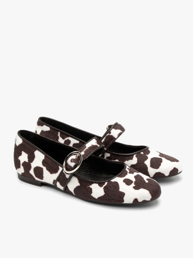 Damen-Ballerinas aus Kuhfladen