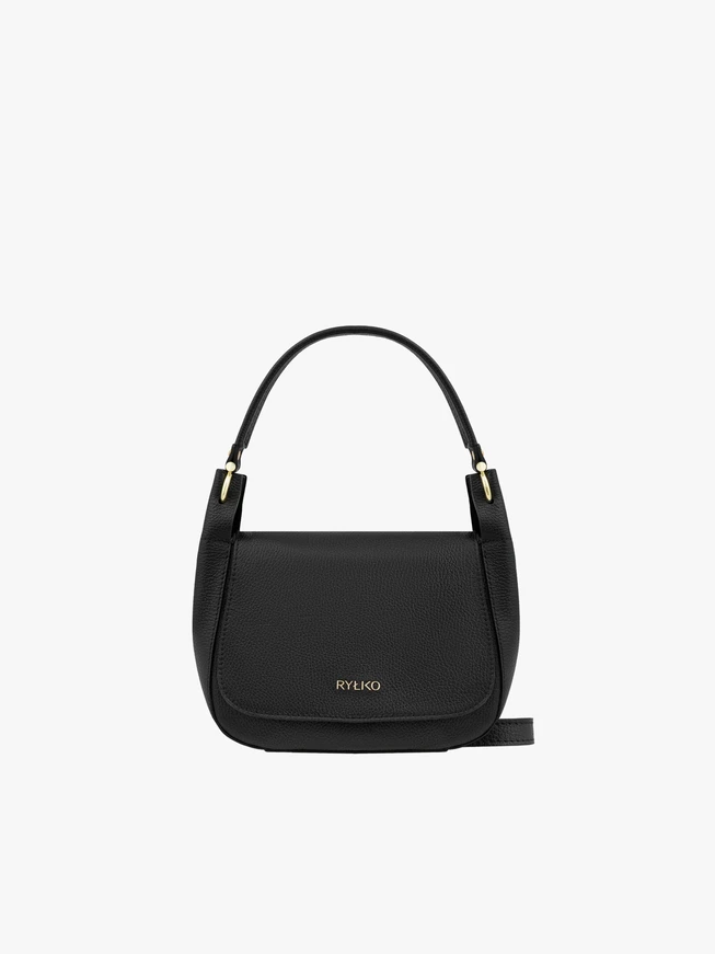 Schwarze elegante mittlere Handtasche
