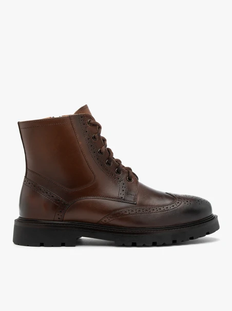 Brown Leather Men's Boots