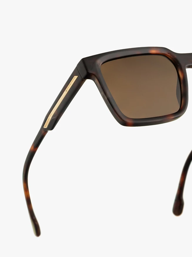 Herren-Sonnenbrille mit braunem Gestell