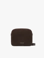 Small brown leather handbag