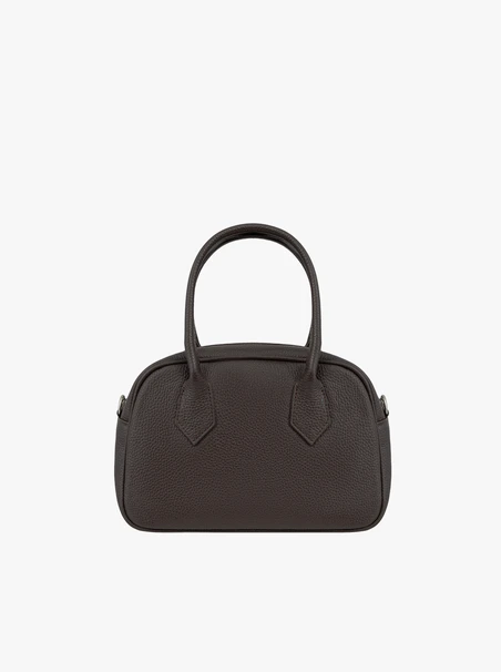 Small Brown Bowling Bag Women’s Leather &amp; Suede