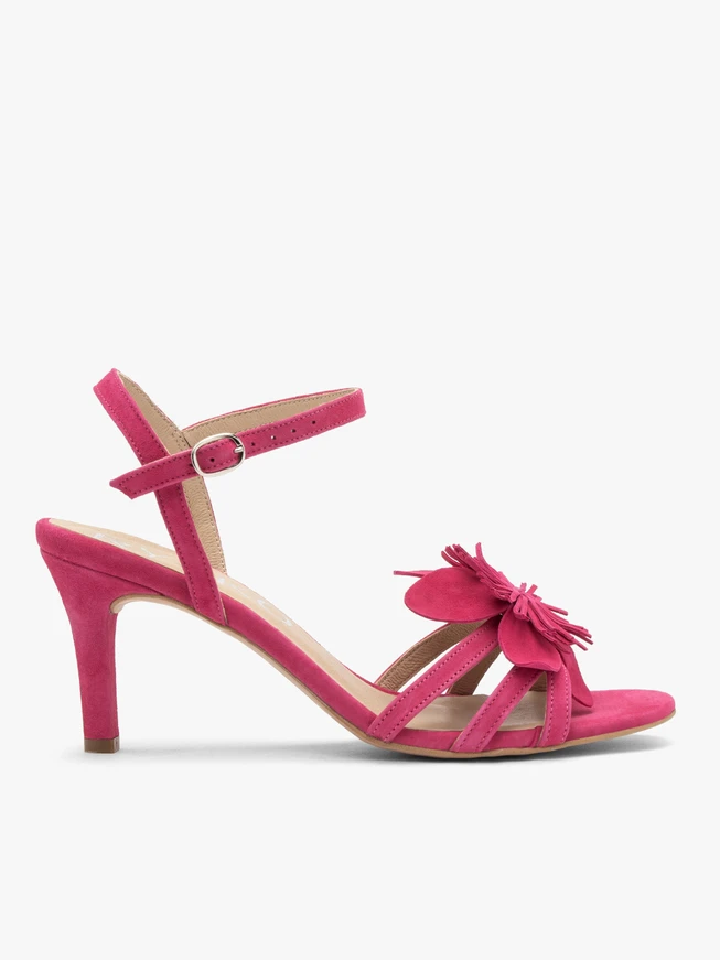 Fuchsia Damen Stiletto Sandalen