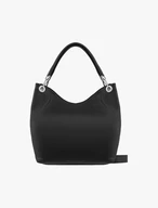 Schwarze Shopper-Tasche aus Leder