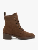 Brown Women's Boots - Velour Leather