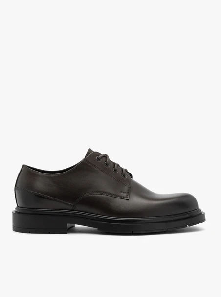 Brown Classic Men’s Leather Lace-Up Shoes