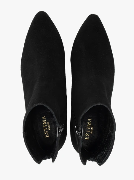 Stöckelschuhe aus schwarzem Velours