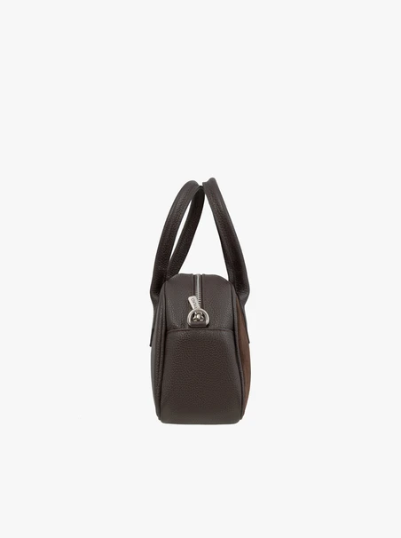 Small Brown Bowling Bag Women’s Leather &amp; Suede