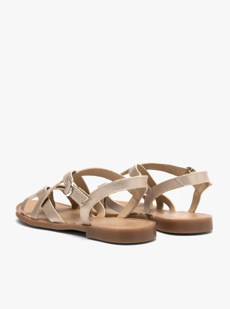 Platin-Flip-Flop-Sandalen
